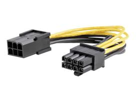 StarTech.com PCI Express 6 Pin auf 8 Pin Adapterkabel - Stromkabel - PCI-Express-Stromversorgung, 6-polig (W) - PCI-Express-Stromversorgung, 8-polig (M) - 15,5 cm - Gelb - für P/N: ATX2POWER430, ATX2POWER530 (PCIEX68ADAP)