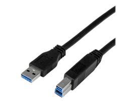 StarTech.com 1m zertifiziertes USB 3.0 SuperSpeed Kabel A auf B - Schwarz - USB 3 Anschlusskabel - Stecker/Stecker - USB-Kabel - USB Type B (M) zu USB Typ A (M) - USB 3.0 - 1 m - geformt - Schwarz - für P/N: HB31C2A2CME, KITBXDOCKPNA, SV231DHU34K6, SV231HU34K6, SV231QDPU34K, SV431HU34K6