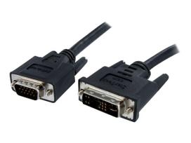 StarTech.com DVI auf VGA Monitorkabel - Stecker / Stecker - DVI-I VGA (15Pin) - Videokabel - HD-15 (M) - DVI-A (M) - 1,0m - geformt, Flügelschrauben - Schwarz (DVIVGAMM1M)