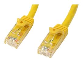 StarTech.com Cat6 Snagless Gigabit UTP Netzwerkkabel - Cat 6 RJ45 Netzwerkkabel mit Knickschutz - Patch-Kabel - RJ-45 (M) bis RJ-45 (M) - 1,0m - UTP - CAT 6 - ohne Haken - Gelb (N6PATC1MYL)