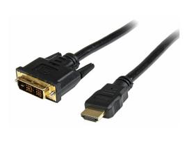StarTech.com HDMI to DVI-D Cable - Videokabel - HDMI / DVI - 28 AWG - HDMI, 19-polig (M) - 19-polig digital DVI (Dual-Link) (M) - 50cm - Doppelisolierung - Schwarz (HDDVIMM50CM)