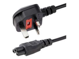 StarTech.com Laptop Power Cord 3 Slot for UK - BS-1363 to C5 Clover Leaf - Stromkabel (250 VAC) - BS 1363 (M) - IEC 320 EN 60320 C5 - 2,0m - geformt - Schwarz - Großbritannien und Nordirland (PXTNB3SUK2M)