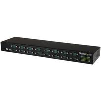 StarTech.com 16 Port USB to Serial Adapter Hub - USB to RS232 Daisy Chain - Serieller Adapter - USB2.0 - RS-232 x 16 - Schwarz (ICUSB23216FD)