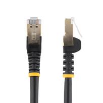 StarTech.com 6ASPAT10MBK Patchkabel CAT6a (10 m, schwarz, RJ45-Snagless-Steckverbinder, CAT6a-STP-Kabel, Kupferdraht, Netzwerkkabel) - Patch-Kabel - RJ-45 (M) bis RJ-45 (M) - 10 m - STP - CAT 6a - geformt, ohne Haken - Schwarz
