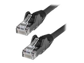 StarTech.com 1m Netzwerkkabel CAT6 - LSZH (Low Smoke Zero Halogen) - 10 Gigabit 650MHz 100W PoE RJ45 10GbE UTP Lan Kabel - Schwarz, CAT 6, ETL Zertifizierung, 24AWG (N6LPATCH1MBK) - Patch-Kabel - RJ-45 (M) bis RJ-45 (M) - 1 m - 6 mm - UTP - CAT 6 - ohne Haken - Schwarz