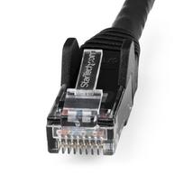StarTech.com 7m LSZH CAT6 Ethernet Cable, 10 Gigabit Snagless RJ45 100W PoE Network Patch Cord with Strain Relief, CAT 6 10GbE UTP, Black, Individually Tested/ETL, Low Smoke Zero Halogen - Category 6 - 24AWG (N6LPATCH7MBK) - Patch-Kabel - RJ-45 (M) bis RJ-45 (M) - 7 m - 6 mm - UTP - CAT 6 - ohne Haken - Schwarz