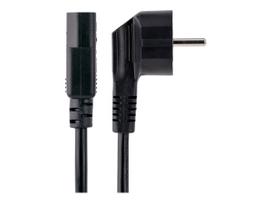 StarTech.com 1,0m(3ft) Computer Power Cord, 18AWG, EU Schuko to C13 Power Cord, 10A 250V, Black Replacement AC Cord, TV/Monitor Power Cable, Schuko CEE 7/7 to IEC 60320 C13 Power Cord - PC Power Supply Cable (713E-1M-POWER-CORD) - Stromkabel - CEE 7/7 (S) gewinkelt zu IEC 60320 C13 - Wechselstrom 250 V - 10 A - 1,0m - geformt - Schwarz (713E-1M-POWER-CORD)