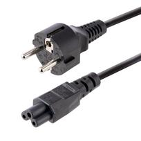 StarTech.com 3m (10ft) Laptop Power Cord, EU Schuko to C5, 2.5A 250V, 18AWG, Notebook / Laptop Replacement AC Cord, Printer/Power Brick Cord, Schuko CEE 7/7 to Clover Leaf IEC 60320 C5 - Laptop Charger Cable (753E-3M-POWER-LEAD) - Stromkabel - CEE 7/7 (S) zu IEC 60320 C5 - Wechselstrom 250 V - 2.5 A - 3 m - geformt - Schwarz