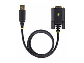 StarTech.com 6.6ft (2m) USB to Serial Adapter Cable, COM Retention, RS232 - Kabel USB / seriell - USB (M) zu DB-9 (M) schraubbar - 2 m - robust, geformt - Schwarz (1P6FFC-USB-SERIAL)