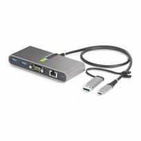 StarTech.com 2-Port USB-C/USB-A Hub with GbE and RS232 Serial, 2x USB-A - Hub - 2 x USB 3,2 Gen 1 - Desktop (5G2A1SGBB-USB-C-HUB)