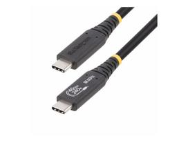 StarTech.com 50cm (1.6ft) USB4 Cable, USB-IF Certified USB-C Cord 40Gbps - USB-Kabel - 24 pin USB-C (M) zu 24 pin USB-C (M) - USB4 / Thunderbolt 3 / Thunderbolt 4 / DisplayPort 1.4 - 48 V - 5 A - 50 cm - halogenfrei, passiv, Support von 4K 120 Hz, Support (50C-40G-USB4-CABLE)
