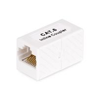 StarTech.com RJ45 Coupler, Inline Cat6 Coupler, Female to Female (F/F) T568 Connector, Unshielded Ethernet Cable Extension (IN-CAT6-COUPLER-U1) - Netzwerkkoppler - RJ-45 (W) zu RJ-45 (W) - ungeschirmt - CAT 5/5e/6 - Passiv - weiß (IN-CAT6-COUPLER-U1)