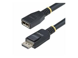 StarTech.com 10ft (3m) DisplayPort 1.4 Extension Cable, DP 1.4, 8K 60Hz - DisplayPort-Verlängerungskabel - DisplayPort (M) zu DisplayPort (W) - DisplayPort 1.4 - 3 m - 8K Unterstützung, bi-direktional, halogenfrei, passiv - Schwarz (10F-DP14-EXTEND-CBL)