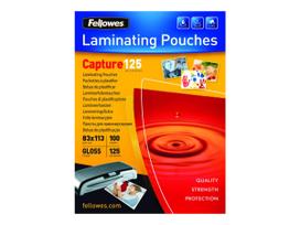 LAMINATOR POUCH GLOSSY CARD/125 100PCS 5307101 FELLOWES
