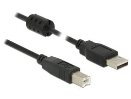 Delock Kabel USB 2.0 Typ-A Stecker > USB 2.0 Typ-B Stecker 2,0 m schwarz (84897)