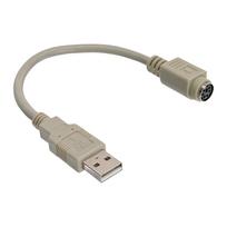 INLINE - Tastatur- / Maus-Adapter - PS/2, 6-polig (W) - USB Typ A, 4-polig (M) - 20 cm (33102)