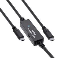 InLine USB 3.2 Gen.1 Aktiv-Kabel - USB-C Stecker an USB-C Stecker - schwarz - 15m (35672C)
