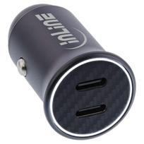 InLine USB KFZ Stromadapter Power Delivery - 2x USB-C - schwarz - max. 33W