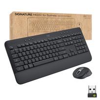 Logitech Signature MK650 for Business - Tastatur-und-Maus-Set - kabellos - 2.4 GHz, Bluetooth LE - QWERTZ - Schweiz - Graphite