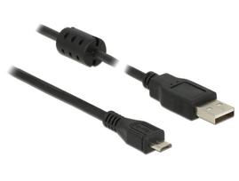 DeLOCK - USB-Kabel - USB (M) bis Micro-USB Type B (M) - 50cm - Schwarz (84900)