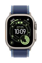 Apple Watch Trail Loop, Blau/Hellblau, Gehäusefarbe Schwarz, 49mm, S/M, MG9Q4ZM/A