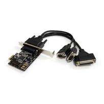 StarTech.com 2S1P PCI Express Schnittstellenkarte - PCIe Seriell / Parallel Karte mit Breakout Kabel - Adapter Parallel/Seriell - PCIe Low Profile - RS-232 - 2 Anschlüsse + 1 paralleler Port (PEX2S1P553B)