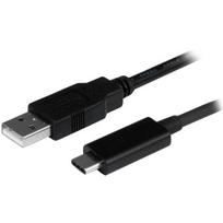 StarTech.com USB2.0 USB-C to USB Cable - USB-Kabel - USB Typ A, 4-polig (M) - 24-Pin-USB Typ C (M) - 1,0m (USB/USB2.0) - Schwarz - für Apple MacBook (USB2AC1M)
