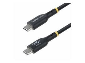 StarTech.com 4m USB C Charging Cable, USB-IF Certified USB-C Cable, 240W - USB-Kabel - 24 pin USB-C (M) zu 24 pin USB-C (M) - USB 2.0 - 48 V - 5 A - 4 m - halogenfrei, passiv, Baureihe mit erweitertem Leistungsbereich (EPR, unterstützt Power Delivery 3,1 (USB2EPR4M)