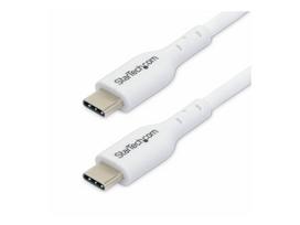 StarTech.com 3m White USB-C Charging Cable, USB C Cable, 60W 3A PD - USB-Kabel - 24 pin USB-C (M) zu 24 pin USB-C (M) - USB 2.0 - 5 / 9 / 12 / 15 / 20 V - 3 A - 3 m - halogenfrei, passiv, USB Power Delivery (60W), unterstützt Power Delivery 2,0 - weiß (USB2CC3MWHE)