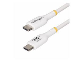 StarTech.com 3m USB C Charging Cable, USB-IF Certified USB-C Cable, 240W - USB-Kabel - 24 pin USB-C (M) zu 24 pin USB-C (M) - USB 2.0 - 48 V - 5 A - 3 m - halogenfrei, passiv, Baureihe mit erweitertem Leistungsbereich (EPR, USB-Stromversorgung (240 W), un (USB2EPR3MW)