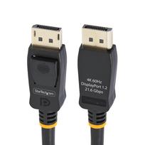 StarTech.com 2m VESA Certified DisplayPort 1.2 Cable - 10 Pack - 4K 60Hz - DisplayPort-Kabel - DisplayPort (M) eingerastet zu DisplayPort (M) eingerastet - DisplayPort 1.2 - 2 m - 4K60Hz UHD-Support, stereo 3D - Schwarz (Packung mit 10) (DISPL2M10PK)