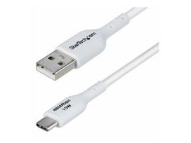 StarTech.com 2m (6.6ft) White USB-A to USB-C Charging Cable/Cord, M/M - USB-Kabel - USB (M) (USB2AC2MNCWHE)