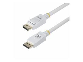 StarTech.com 6ft White VESA Certified DisplayPort 1.2 Cable with Latches - DisplayPort-Kabel - DisplayPort (M) eingerastet zu DisplayPort (M) eingerastet - DisplayPort 1.2 - 1.8 m - halogenfrei, passiv, Support von 4K 60 Hz, 1080p-Unterstützung, 240 Hz, S (DP12-CABLE-6FTW)