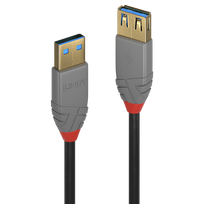 Lindy Anthra Line - USB-Kabel - USB Typ A (M) bis USB Typ A (W) - USB 3,1 Gen1 - 50 cm (36760)