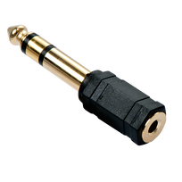 Lindy - Audio-Adapter - Stereohörer 6,3 mm (M) bis Mini-Phone Stereo 3,5 mm (W) (35620)