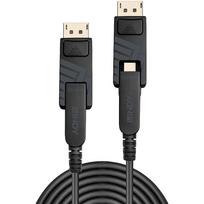 Lindy - DisplayPort-Kabelsatz - Mini DisplayPort (M) bis Mini DisplayPort (M) - DisplayPort 1,4 - 20,0m - 8K Unterstützung - Schwarz (38481)