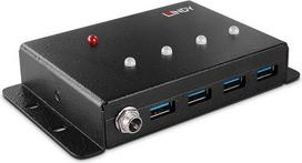 Lindy 43374 Schnittstellen-Hub USB 3.2 Gen 1 (3.1 Gen 1) Type-B 5000Mbit/s Schwarz (43374)