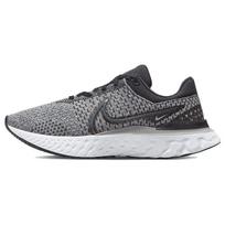 Nike React Infinity Run Flyknit 3 Juodi pilki rūko spalvos vyriški sportbačiai Balta tamsiai dūminė pilka DH5392-006 40