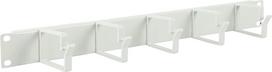Lanview 1U 19 CABLE ORGANIZER PANEL, 5 HOOK WHITE (RAO100WH)