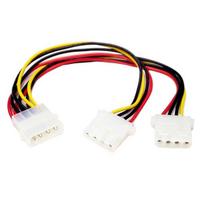 StarTech.com Y-Kabel 4 pin Molex Stecker - Molex Splitter IDE Stromkabel - 2 x LP4 intern - Stromkabel - interne Stromversorgung, 4-polig (W) - interne Stromversorgung, 4-polig (M) - 0,2m - für P/N: ATXPW400HPCQ, ATXPW350DELL, ATX2POWR400E, ATX2POWR350E, ATXPW400DELL, ATXPW300DELL, CFXPOWER350 (PYO2L)
