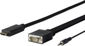 Vivolink PROHDMIVGA1 Video cable adapter 1 m HDMI type A (standard) VGA (D-Sub) Black (PROHDMIVGA1)
