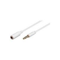 MicroConnect - Audioverlängerungskabel - Stereo Mini-Klinkenstecker weiblich zu Stereo Mini-Klinkenstecker männlich - 2 m - für Apple iPad/iPhone/iPod