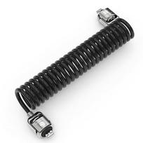 DUAL HEAD COILED T-BAR SECURITY KEYED CABLE LOCK