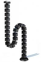 NEOMOUNTS CABLE SPINE ORGANIZER FOR SIT/STAND DESK FRAMES, MAGNET MOUNTED, BLACK