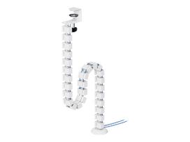 NEOMOUNTS CABLE SPINE ORGANIZER FOR SIT/STAND DESK FRAMES, CLAMP MOUNTED, WHITE