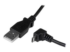 StarTech.com USB2.0 A auf Micro USB B Kabel abgewinkelt - USB-Kabel - USB Typ A, 4-polig (M) - 5-polig Micro-USB Typ B (M) - 2,0m (USB/USB2.0) - geformt, 90-Grad-Anschluss - Schwarz (USBAUB2MD)