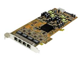 StarTech.com 4 Port Gigabit PoE PCIe Network Card - PSE PCI Express NIC - Netzwerkadapter - PCI Express x4 - Gigabit Ethernet x 4 (ST4000PEXPSE)