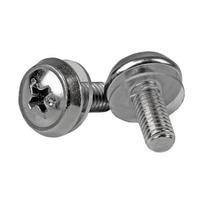 StarTech.com M5 x 12mm - Mounting Screws for Server Racks - Schrauben-Kit (Packung mit 100) (CABSCREWSM5)