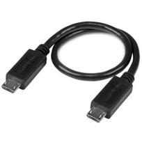 StarTech.com 20,30cm (8) USB OTG Cable Micro USB to Micro USB M/M - USB-Kabel - 5-polig Micro-USB Typ B (M) - 5-polig Micro-USB Typ B (M) - 20,32 cm (USB OTG) - Schwarz (UUUSBOTG8IN)