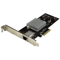 StarTech.com 1 Port 10G Ethernet PCI Express Netzwerkkarte - 10GbE NIC mit Intel X550-AT Chip - 10GBase-T / NBASE-T Compliant - Netzwerkadapter - PCIe 2.0 Low-Profile - 10Gb Ethernet x 1 - Schwarz
